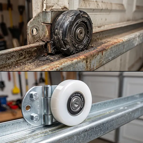 Garage door roller replacement and repair in Kemah Texas