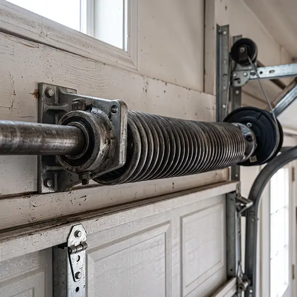 Garage Door Kemah technician performing routine garage door maintenance in Kemah Texas